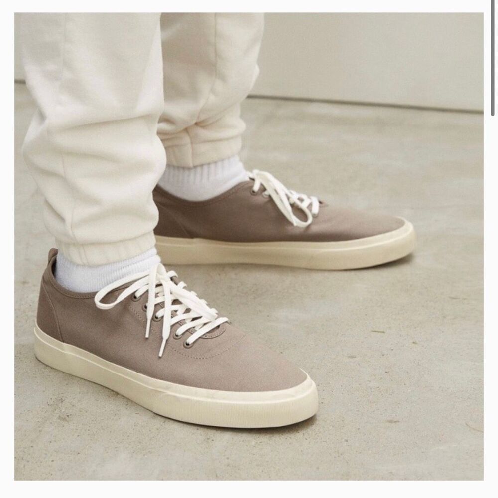 Everlane The Forever Sneaker clay gray Canvas Unisex Women’s 8 Men’s 6